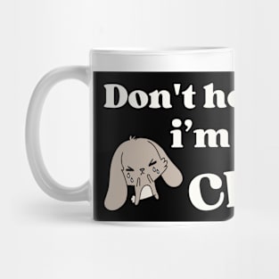 Don't honk at me i'm having a crisis , Funny Havin' A Crisis Bumper Mug